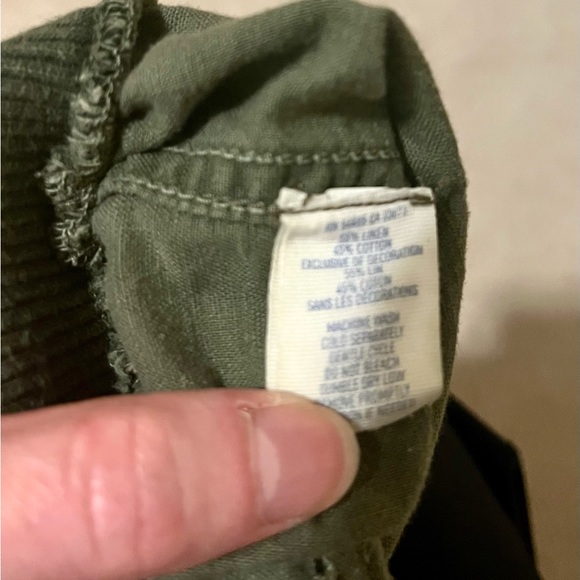 - Linen and cotton joggers, Aerie, size 2 regular, distressed look. New! - Picture 6 of 13